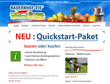 Tablet Screenshot of bauernhofeis.com